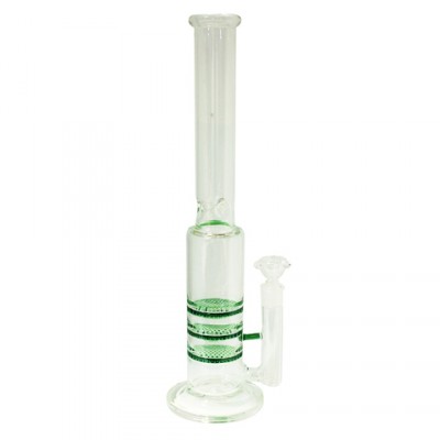 CO-Glassbong 45cm Clear+Green